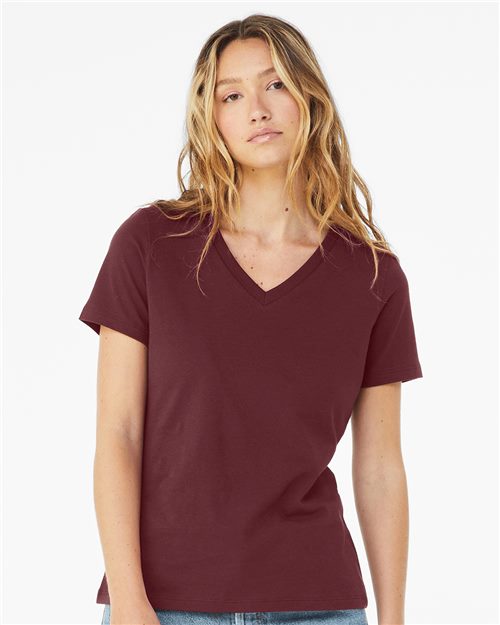 BELLA + CANVAS Women’s Relaxed Jersey V-Neck Tee 6405
