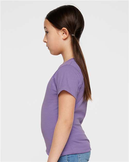 LAT Girls' Fine Jersey Tee 2616 - Lavender