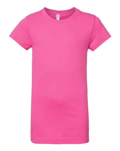 LAT Girls' Fine Jersey Tee 2616 - Raspberry