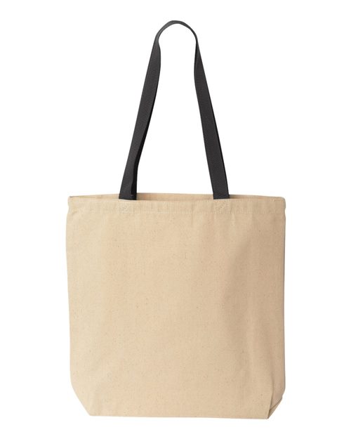Liberty Bags Natural Tote with Contrast-Color Handles 8868