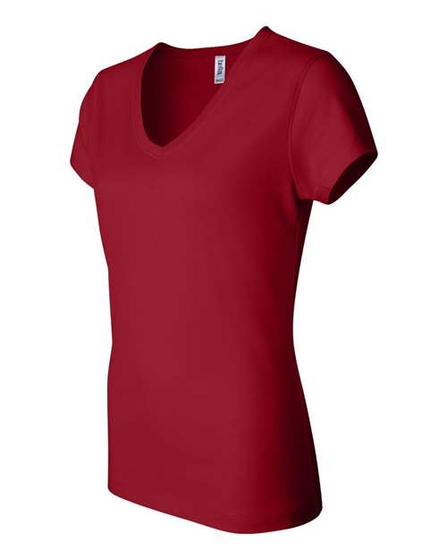 BELLA + CANVAS Women’s Jersey V-Neck Tee 6005