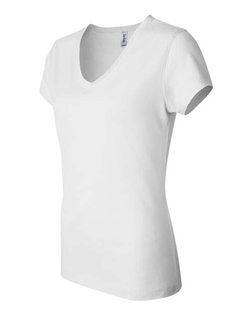 BELLA + CANVAS Women’s Jersey V-Neck Tee 6005