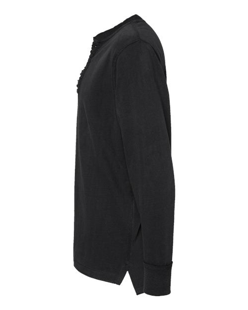 J. America Men's Vintage Brushed Jersey Henley 8244