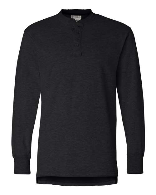 J. America Men's Vintage Brushed Jersey Henley 8244