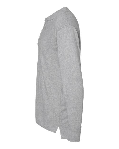 J. America Men's Vintage Brushed Jersey Henley 8244