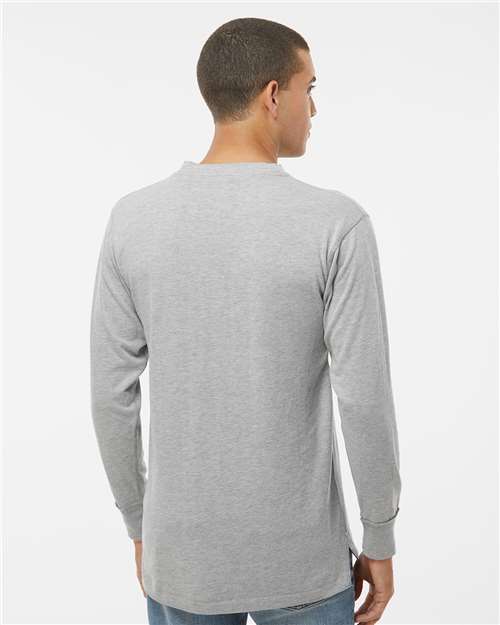 J. America Men's Vintage Brushed Jersey Henley 8244