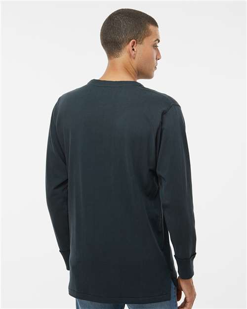 J. America Men's Vintage Brushed Jersey Henley 8244