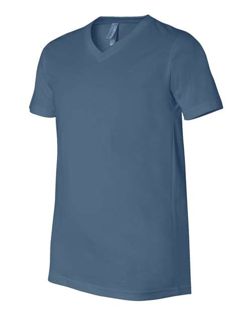 BELLA + CANVAS Unisex Jersey V-Neck Tee 3005 - Steel Blue