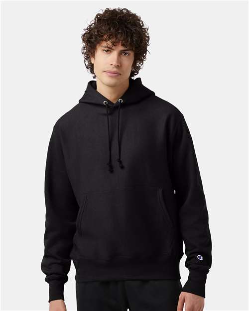 Champion Unisex Reverse Weave® Hooded Sweatshirt S101 - Black