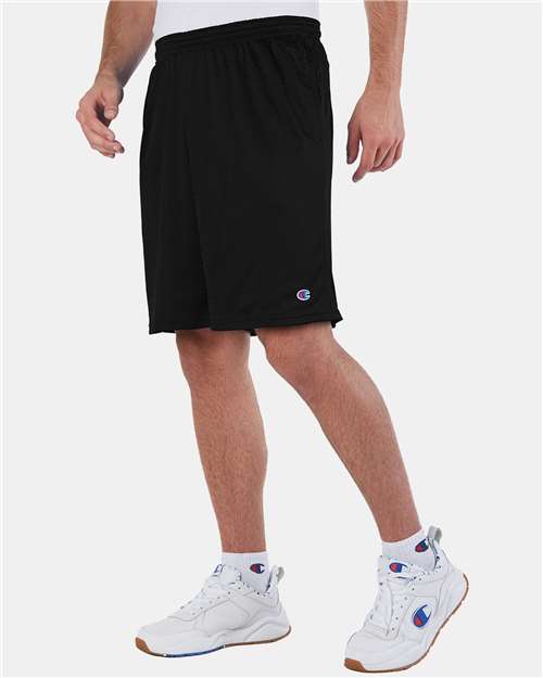 Champion Unisex Polyester Mesh 9" Shorts with Pockets S162