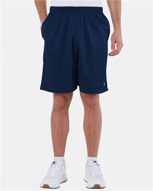 Champion Unisex Polyester Mesh 9" Shorts with Pockets S162
