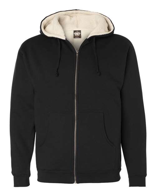 Independent Trading Co. Men's Sherpa-Lined Full-Zip Hooded Sweatshirt EXP40SHZ