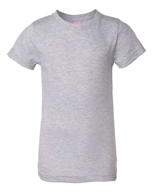 LAT Girls' Fine Jersey Tee 2616 - Heather