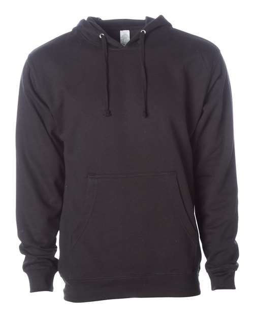 Independent Trading Co. Unisex Midweight Hooded Sweatshirt SS4500 - Black