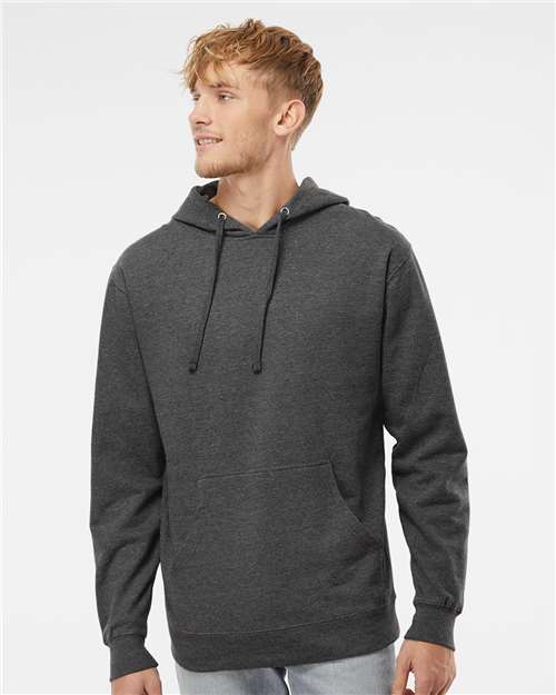 Independent Trading Co. Unisex Midweight Hooded Sweatshirt SS4500 - Charcoal Heather