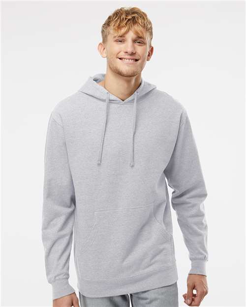 Independent Trading Co. Unisex Midweight Hooded Sweatshirt SS4500 - Grey Heather