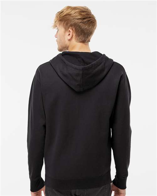 Independent Trading Co. Unisex Midweight Full-Zip Hooded Sweatshirt SS4500Z - Black
