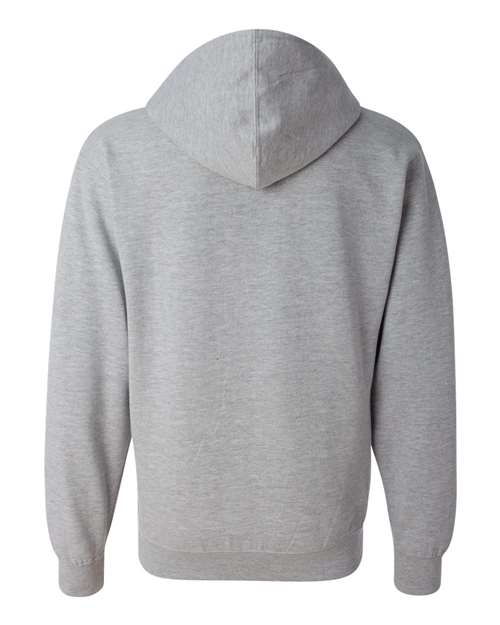Independent Trading Co. Unisex Midweight Full-Zip Hooded Sweatshirt SS4500Z - Grey Heather