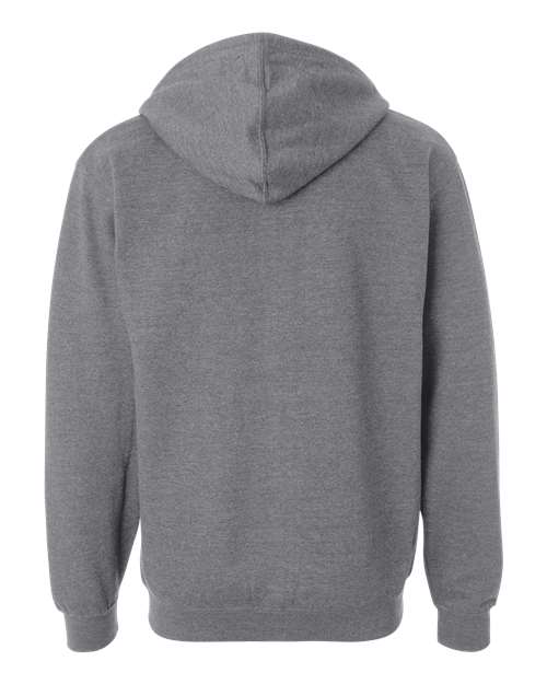 Independent Trading Co. Unisex Midweight Full-Zip Hooded Sweatshirt SS4500Z - Gunmetal Heather