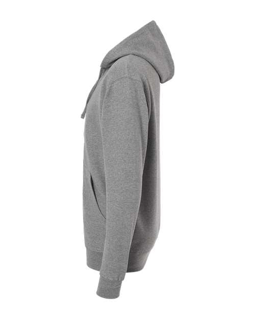 Independent Trading Co. Unisex Midweight Full-Zip Hooded Sweatshirt SS4500Z - Gunmetal Heather