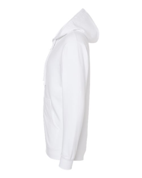 Independent Trading Co. Unisex Midweight Full-Zip Hooded Sweatshirt SS4500Z - White