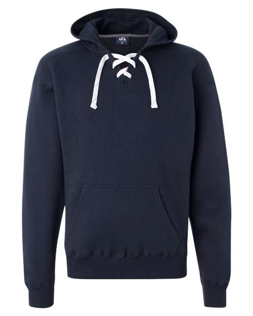 J. America Men's Sport Lace Hooded Sweatshirt 8830 - Navy