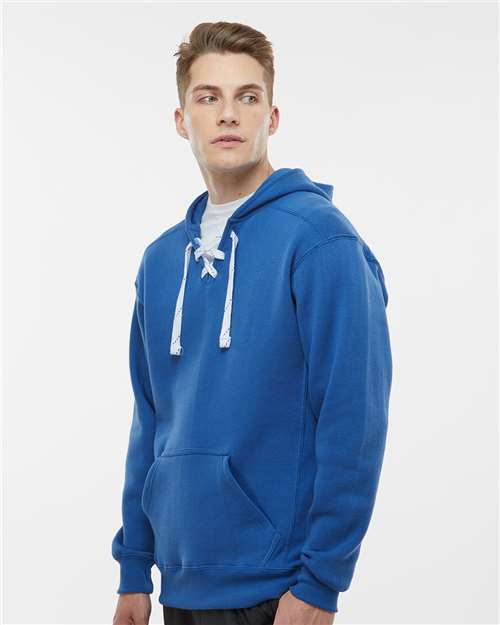 J. America Men's Sport Lace Hooded Sweatshirt 8830 - Royal