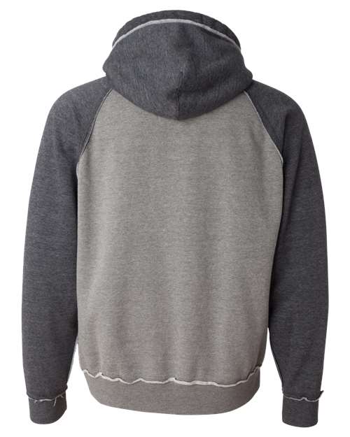 J. America Men's Vintage Heather Hooded Sweatshirt 8885