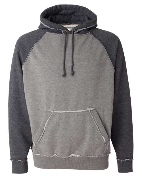 J. America Men's Vintage Heather Hooded Sweatshirt 8885