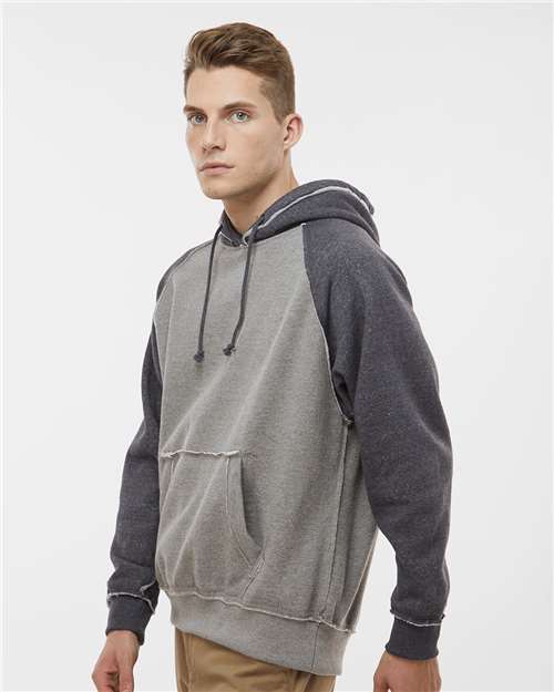 J. America Men's Vintage Heather Hooded Sweatshirt 8885