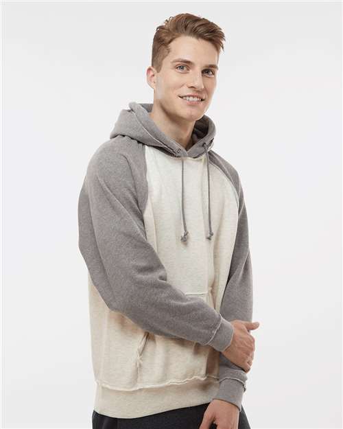 J. America Men's Vintage Heather Hooded Sweatshirt 8885