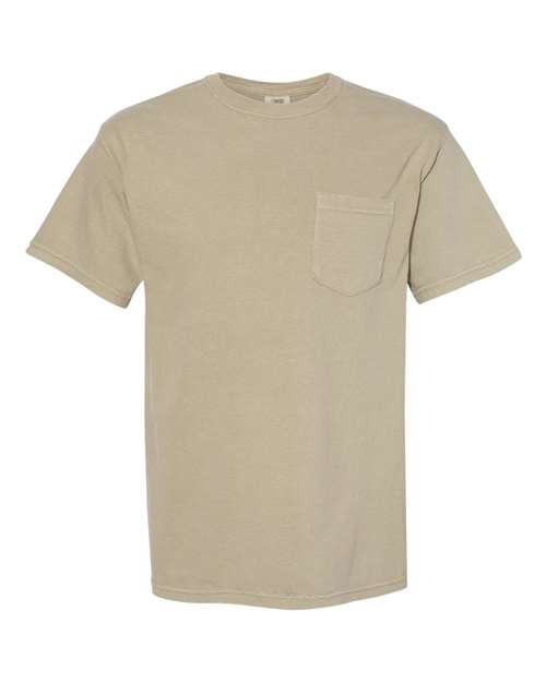 Comfort Colors Unisex Garment-Dyed Heavyweight Pocket T-Shirt 6030 - Khaki