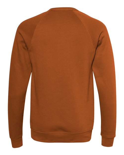 BELLA + CANVAS Unisex Sponge Fleece Raglan Crewneck Sweatshirt 3901 - Autumn
