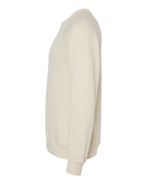 BELLA + CANVAS Unisex Sponge Fleece Raglan Crewneck Sweatshirt 3901 - Natural
