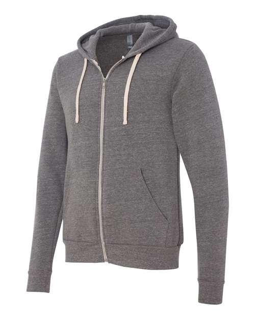 BELLA + CANVAS Unisex Triblend Sponge Fleece Full-Zip Hoodie Sweatshirt 3909