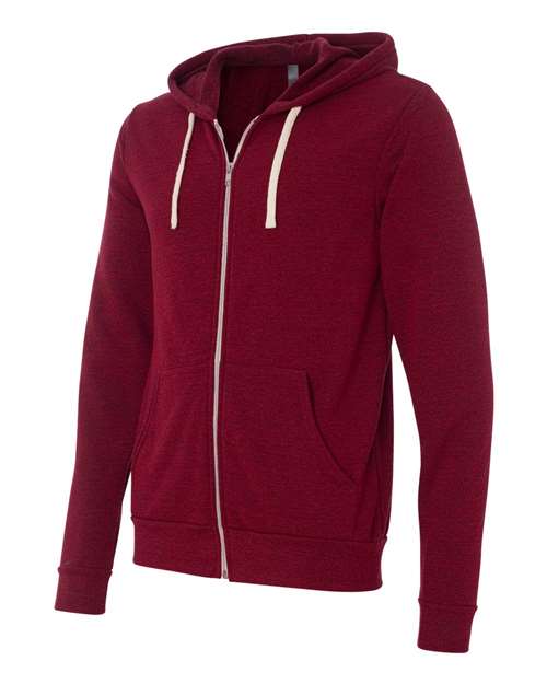 BELLA + CANVAS Unisex Triblend Sponge Fleece Full-Zip Hoodie Sweatshirt 3909