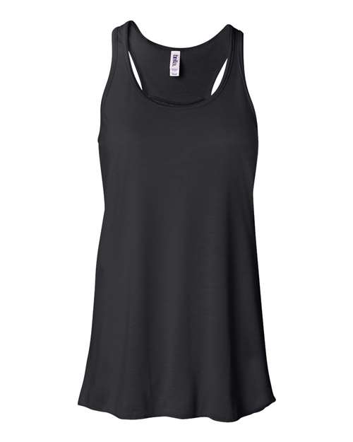 BELLA + CANVAS Women's Flowy Racerback Tank 8800 - Black