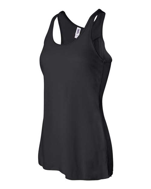 BELLA + CANVAS Women's Flowy Racerback Tank 8800 - Black