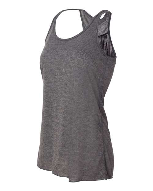 BELLA + CANVAS Women's Flowy Racerback Tank 8800 - Dark Grey Heather