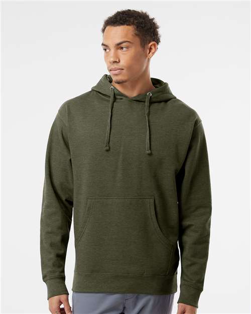Independent Trading Co. Unisex Midweight Hooded Sweatshirt SS4500 - Army Heather