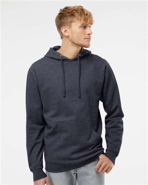 Independent Trading Co. Unisex Midweight Hooded Sweatshirt SS4500 - Classic Navy Heather