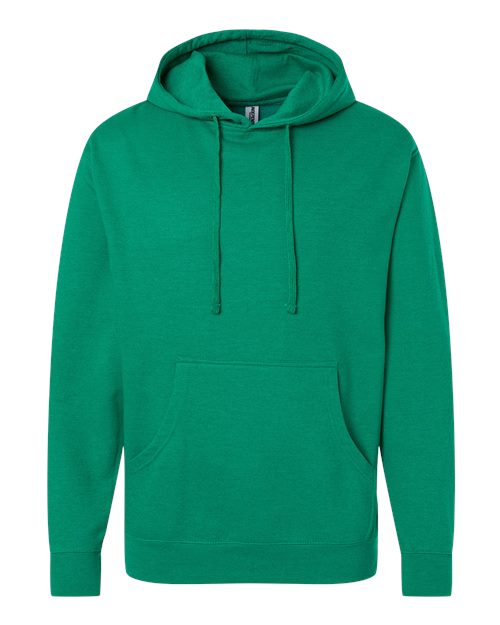Independent Trading Co. Unisex Midweight Hooded Sweatshirt SS4500 - Kelly Green Heather
