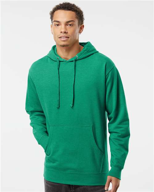 Independent Trading Co. Unisex Midweight Hooded Sweatshirt SS4500 - Kelly Green Heather