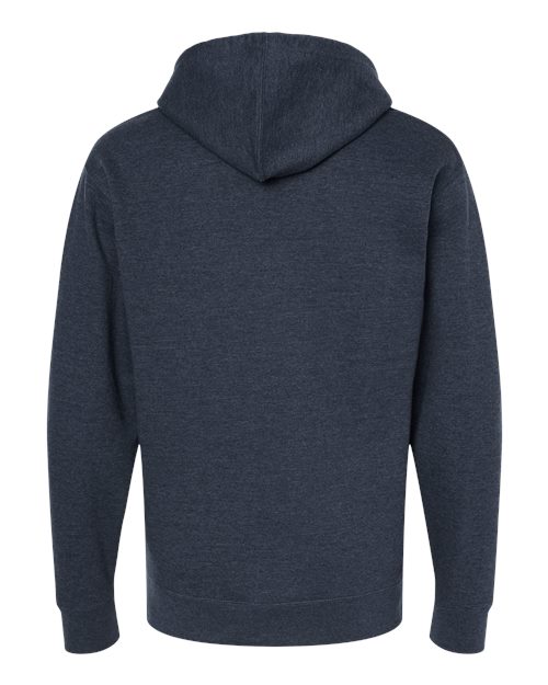 Independent Trading Co. Unisex Midweight Full-Zip Hooded Sweatshirt SS4500Z - Classic Navy Heather