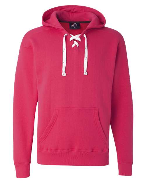 J. America Men's Sport Lace Hooded Sweatshirt 8830 - Wildberry
