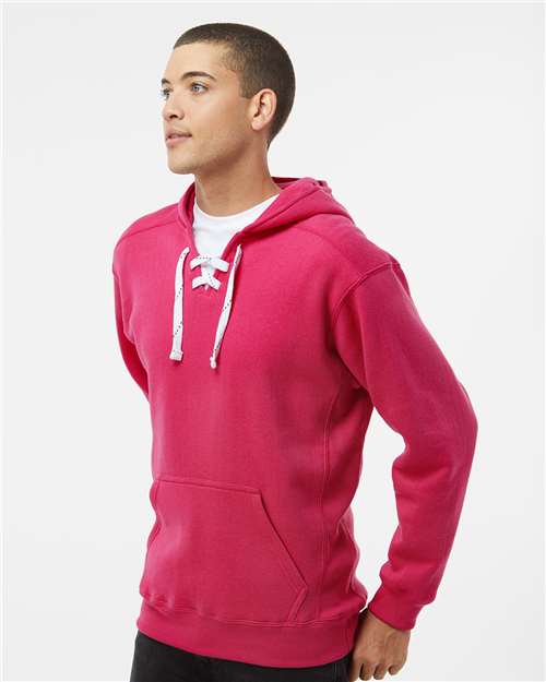J. America Men's Sport Lace Hooded Sweatshirt 8830 - Wildberry