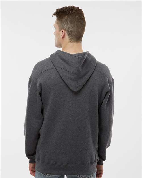 J. America Men's Sport Lace Hooded Sweatshirt 8830 - Charcoal Heather