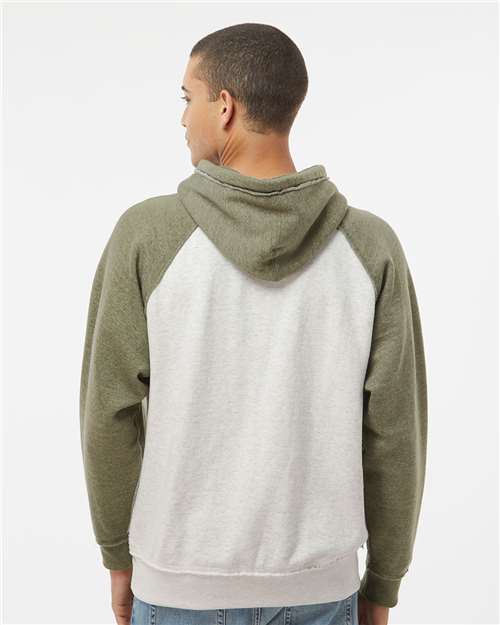 J. America Men's Vintage Heather Hooded Sweatshirt 8885