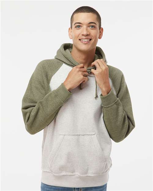 J. America Men's Vintage Heather Hooded Sweatshirt 8885