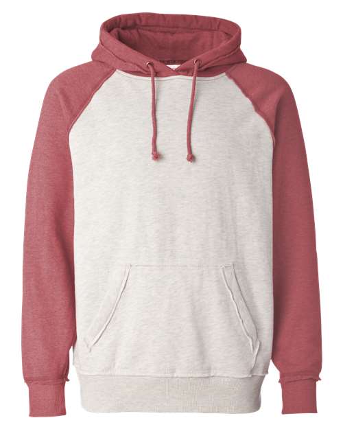 J. America Men's Vintage Heather Hooded Sweatshirt 8885